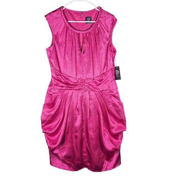 NEW Vince Camuto Dress Size 14 Sheath Womens Lined Pockets Back Zip Closure - Picture 1 of 6